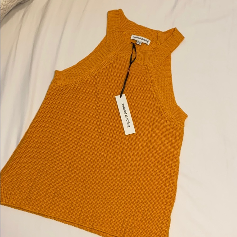 Orange Halter Neck Cute Top🍊